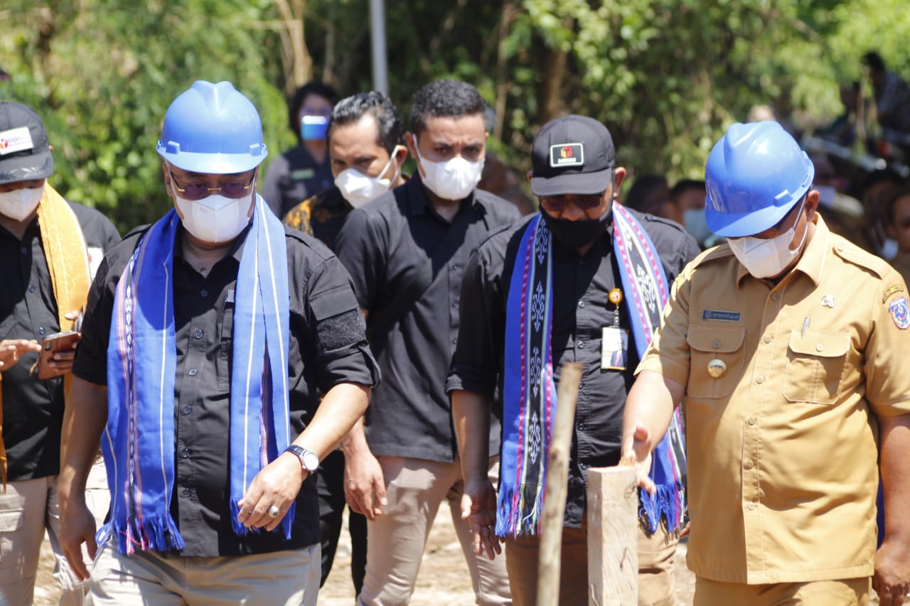 Peletakan Batu Pertama Gedung Kantor Bawaslu Kabupaten Kepulauan Tanimbar