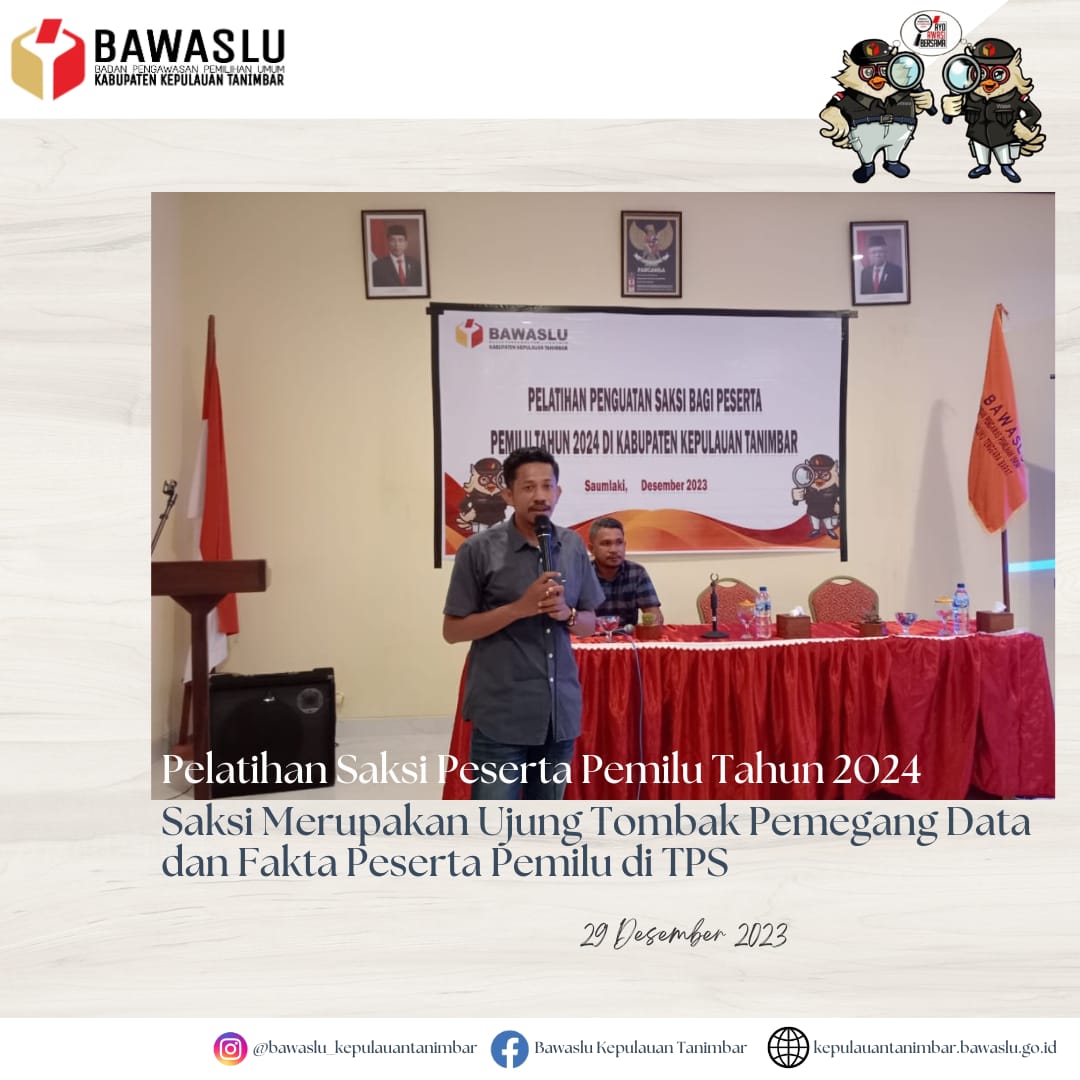 Saksi Peserta Pemilu Tahun 2024