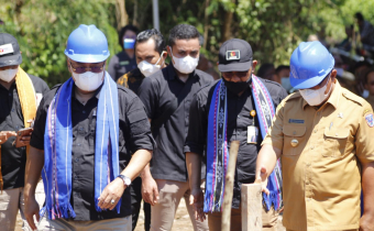 Peletakan Batu Pertama Gedung Kantor Bawaslu Kabupaten Kepulauan Tanimbar